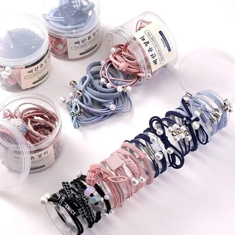 16 pcs/lot Elastic Hair Bands New Women Girls Basic Knot Pearls Scrunchies Ponytail Holder Headbands Hair Accessories Set
16 pcs/lot Elastic Hair Bands New Women Girls Basic Knot Pearls Scrunchies Ponytail Holder Headbands Hair Accessories Set