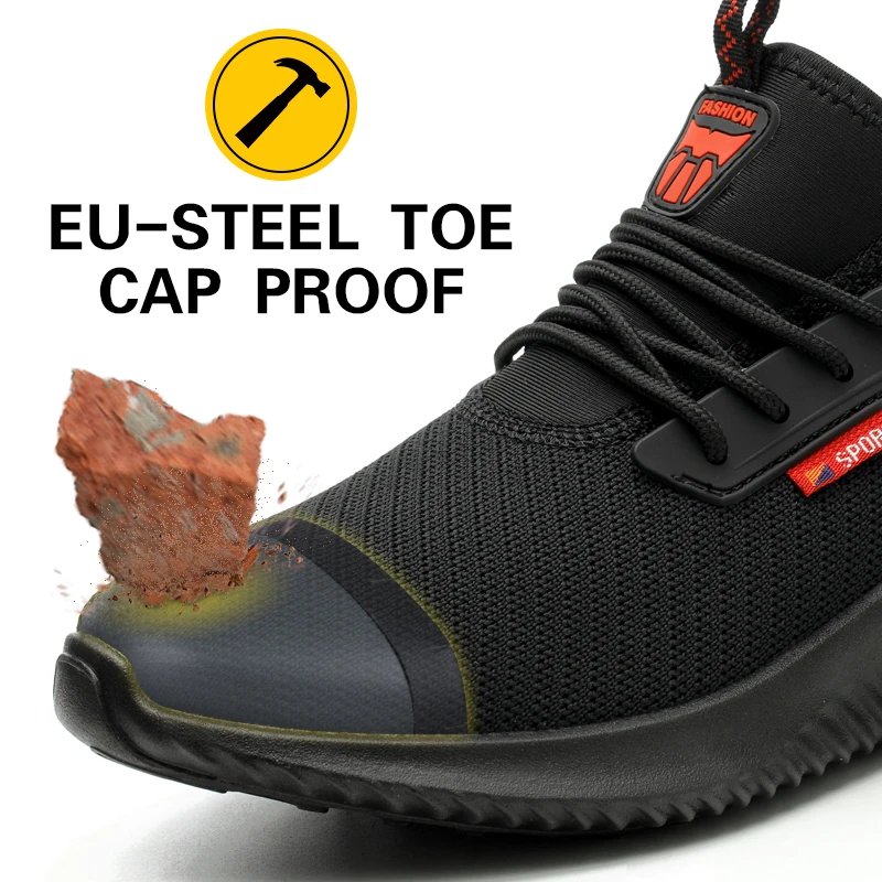 Безопасность рабочая обувь конструкции Для мужчин на открытом воздухе Сталь