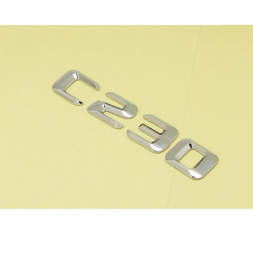 Chrome 3D ABS Plastic Car Trunk Rear Letters Words Badge Emblem Decal Sticker for Mercedes Benz C Class C230
Chrome 3D ABS Plastic Car Trunk Rear Letters Words Badge Emblem Decal Sticker for Mercedes Benz C Class C230