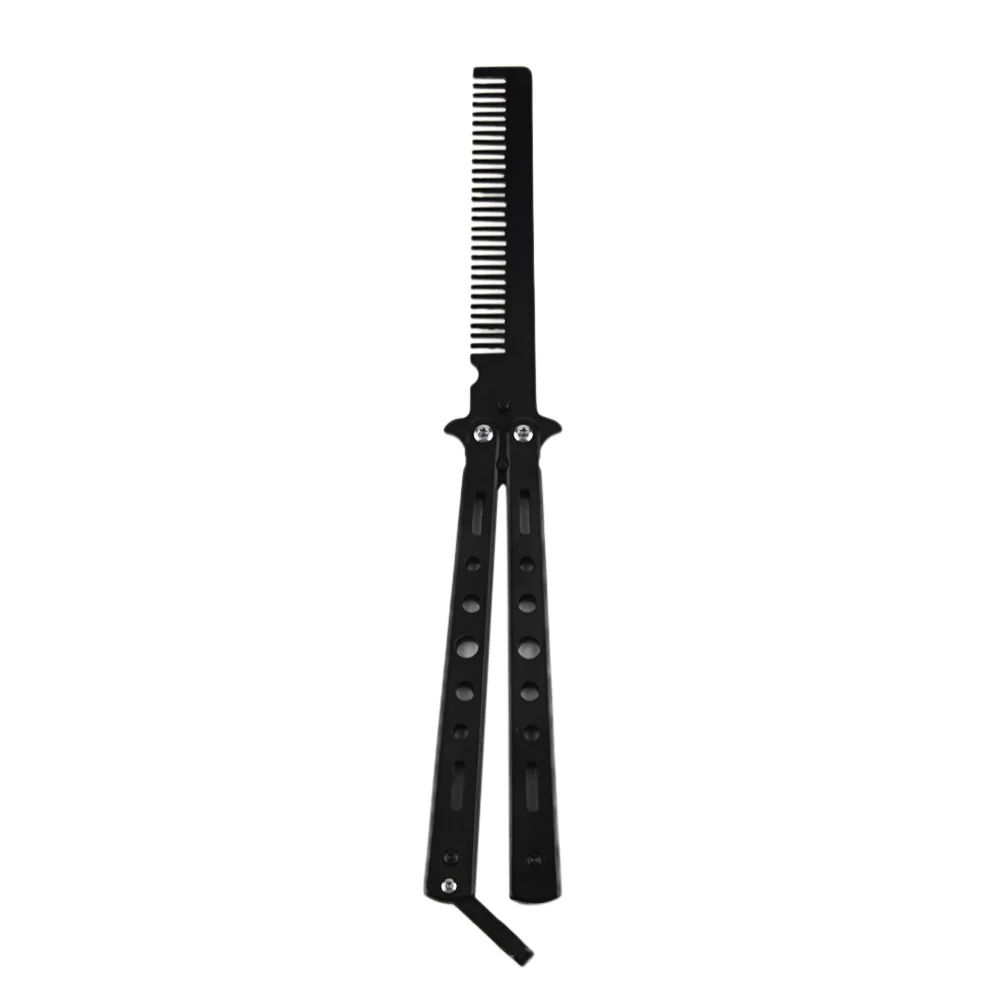 Professional Salon Stainless Steel Folding Practice Training Comb Comb Trainer for Beginner (Black) 
Professional Salon Stainless Steel Folding Practice Training Comb Comb Trainer for Beginner (Black)
