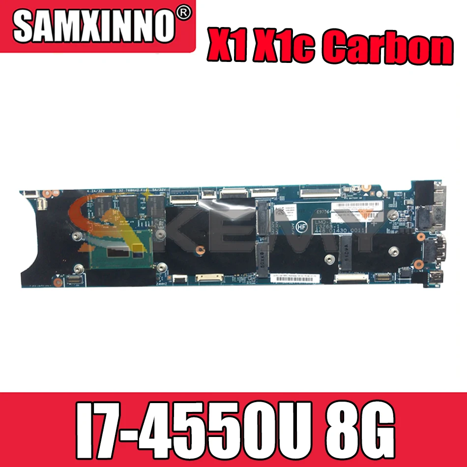 Akemy For Lenovo ThinkPad X1 X1c Carbon Laptop PC Motherboard LMQ-1 MB 12298-2 I7 4550U 8G Quality Assurance 100% Test OK
Akemy For Lenovo ThinkPad X1 X1c Carbon Laptop PC Motherboard LMQ-1 MB 12298-2 I7 4550U 8G Quality Assurance 100% Test OK