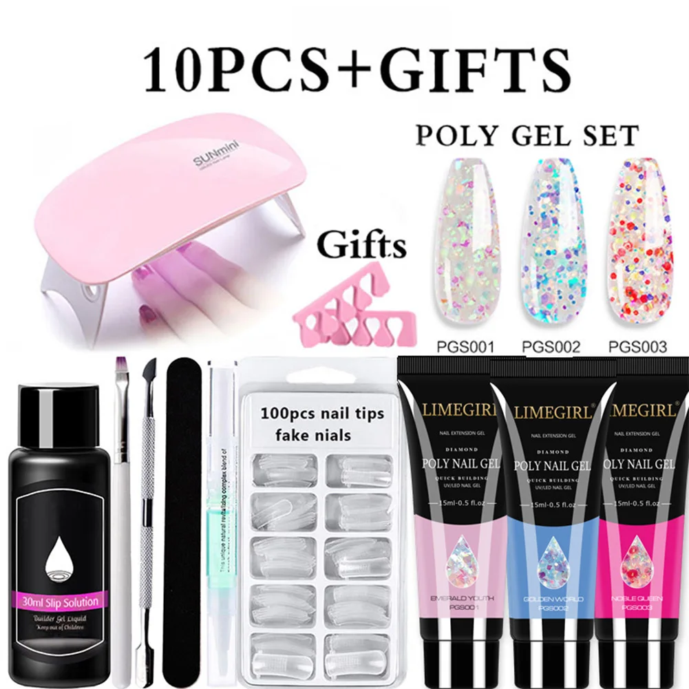Nail Gel Extension Nail Kit All For Acrylic Manicure Set Acrylic Solution Uv/led Builder Polish Gel For The Design Of The Nail
Nail Gel Extension Nail Kit All For Acrylic Manicure Set Acrylic Solution Uv/led Builder Polish Gel For The Design Of The Nail