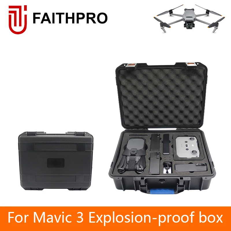 Carrying Case Compatible For Mavic 3 Drone Explosion-proof Hard Shell Storage Carrying Case ABS Waterproof Box Suitcase
Carrying Case Compatible For Mavic 3 Drone Explosion-proof Hard Shell Storage Carrying Case ABS Waterproof Box Suitcase