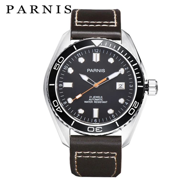 Parnis 45mm Mechanical Watches Men meccanici orologi masculino Sport Military Clock 21 Jewels Clock Male Automatic Wrist Watch
Parnis 45mm Mechanical Watches Men meccanici orologi masculino Sport Military Clock 21 Jewels Clock Male Automatic Wrist Watch