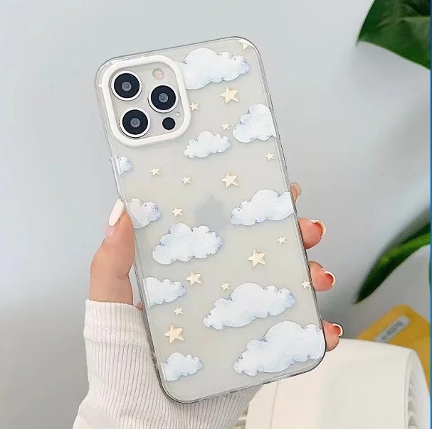 Cartoon Cute Cloud Pattern Phone Case for iPhone 11 12 Pro Max XS Max X XR 7 8 Plus Transparent Glitter Stars Soft Tpu Cover
Cartoon Cute Cloud Pattern Phone Case for iPhone 11 12 Pro Max XS Max X XR 7 8 Plus Transparent Glitter Stars Soft Tpu Cover