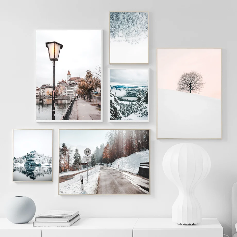 Wall Art Canvas Painting Winter Snow Forest Lake Road Landscape Nordic Posters And Prints Wall Pictures For Living Room Decor
Wall Art Canvas Painting Winter Snow Forest Lake Road Landscape Nordic Posters And Prints Wall Pictures For Living Room Decor