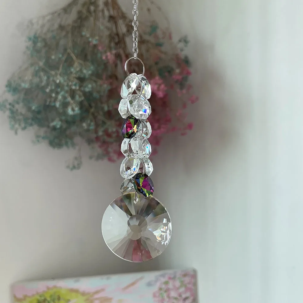 Prisms Suncatcher Crystal Hanging Window Crystals Rainbow Lights Catcher Summer Gift Room Garden Decor | Дом и сад