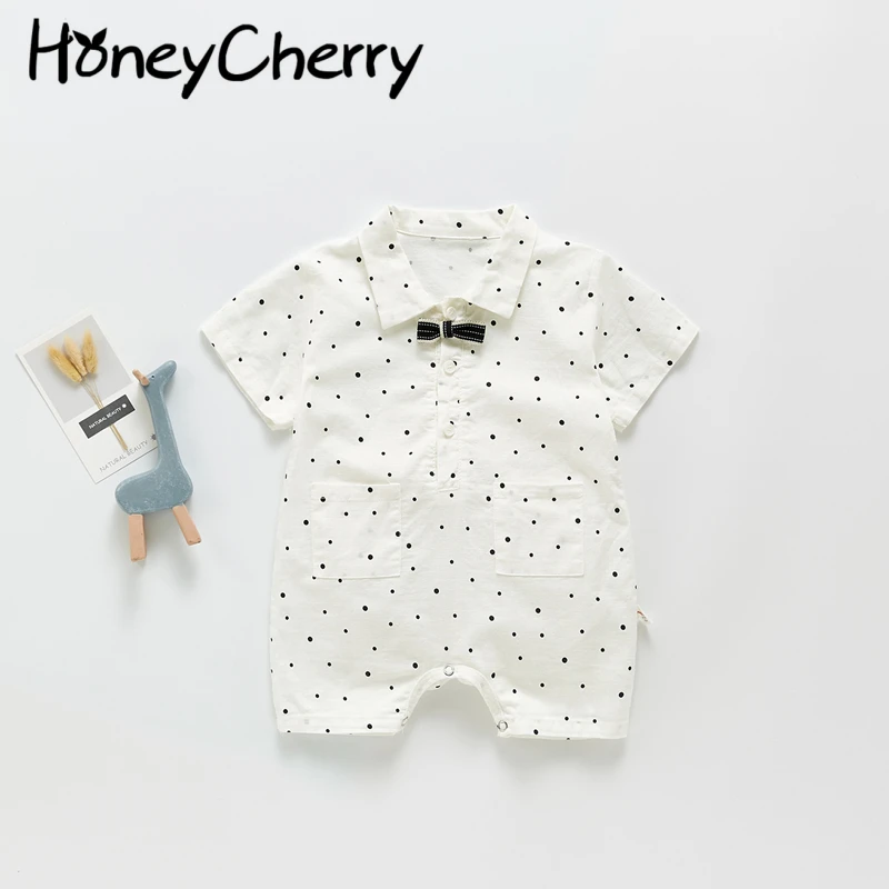 Summer baby baby romper polka dot lapel jumpsuit leisure romper baby boy clothes baby rompers
Summer baby baby romper polka dot lapel jumpsuit leisure romper baby boy clothes baby rompers