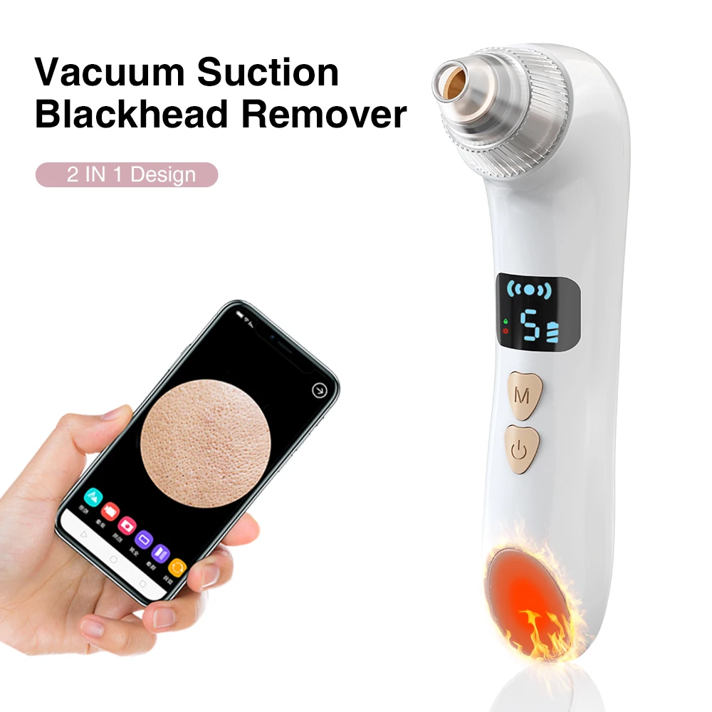 Electric Vacuum Suction Blackhead Remover Facial Pore Cleaner WiFi Wireless Camera Monitor Spot Acne Pimple Black Head Extractor
Electric Vacuum Suction Blackhead Remover Facial Pore Cleaner WiFi Wireless Camera Monitor Spot Acne Pimple Black Head Extractor