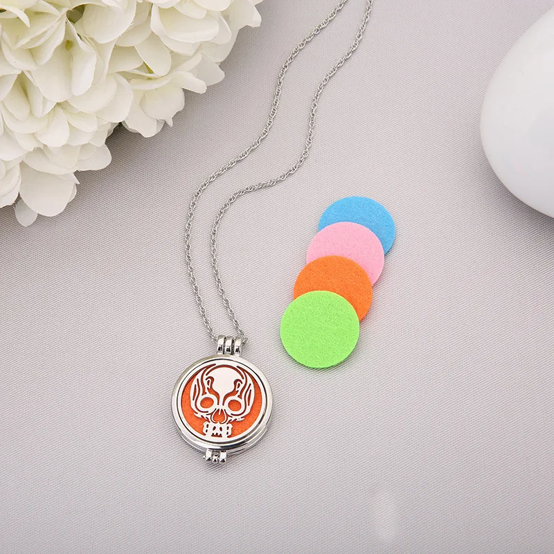 10pcs Vintage skull Aromatherapy Perfume Essential Oils Diffuser Necklace Locket Necklace Pendant Necklace
10pcs Vintage skull Aromatherapy Perfume Essential Oils Diffuser Necklace Locket Necklace Pendant Necklace
