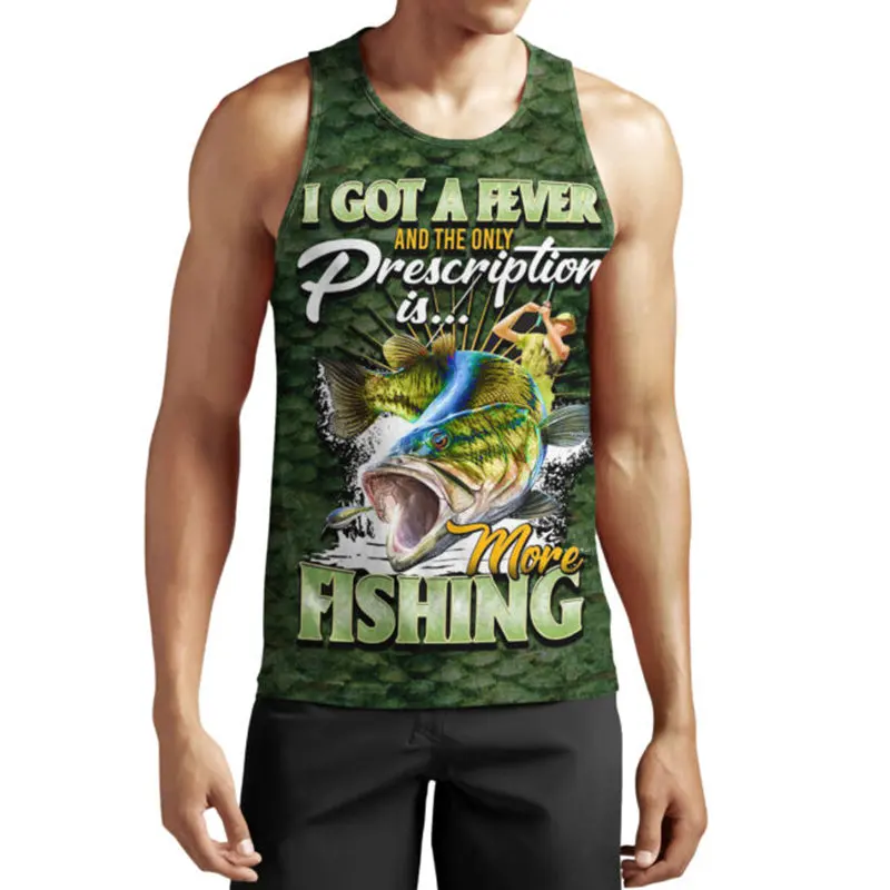 New fashion summer men's vest fishing art 3D full printing vest men and women Harajuku leisure sports vest top
New fashion summer men's vest fishing art 3D full printing vest men and women Harajuku leisure sports vest top