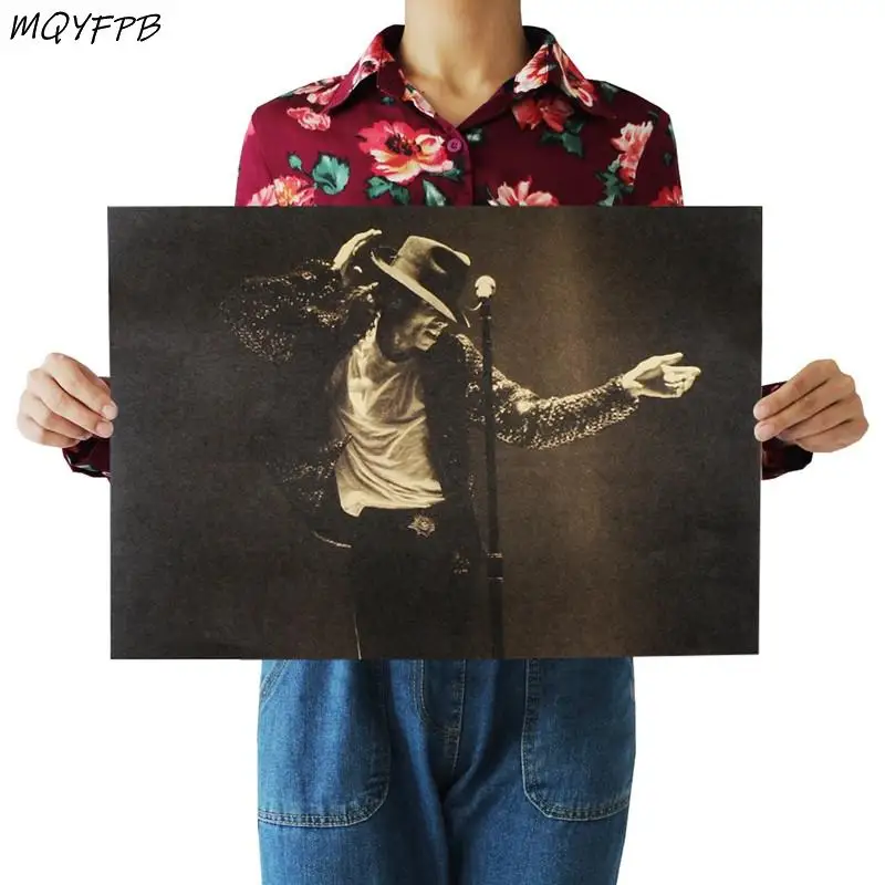 Michael Jackson Kraft Nostalgia Paper Poster Home Decor Wall Sticker Gift 50.5x35cm
Michael Jackson Kraft Nostalgia Paper Poster Home Decor Wall Sticker Gift 50.5x35cm