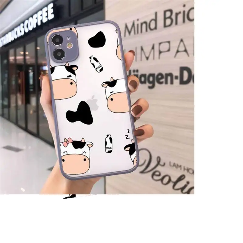 Cow Milk Black White Phone Cases Matte transparent For Gray iPhone 12 Mini 11 Pro XR XS Max 7 8 Plus X Back Cover
Cow Milk Black White Phone Cases Matte transparent For Gray iPhone 12 Mini 11 Pro XR XS Max 7 8 Plus X Back Cover
