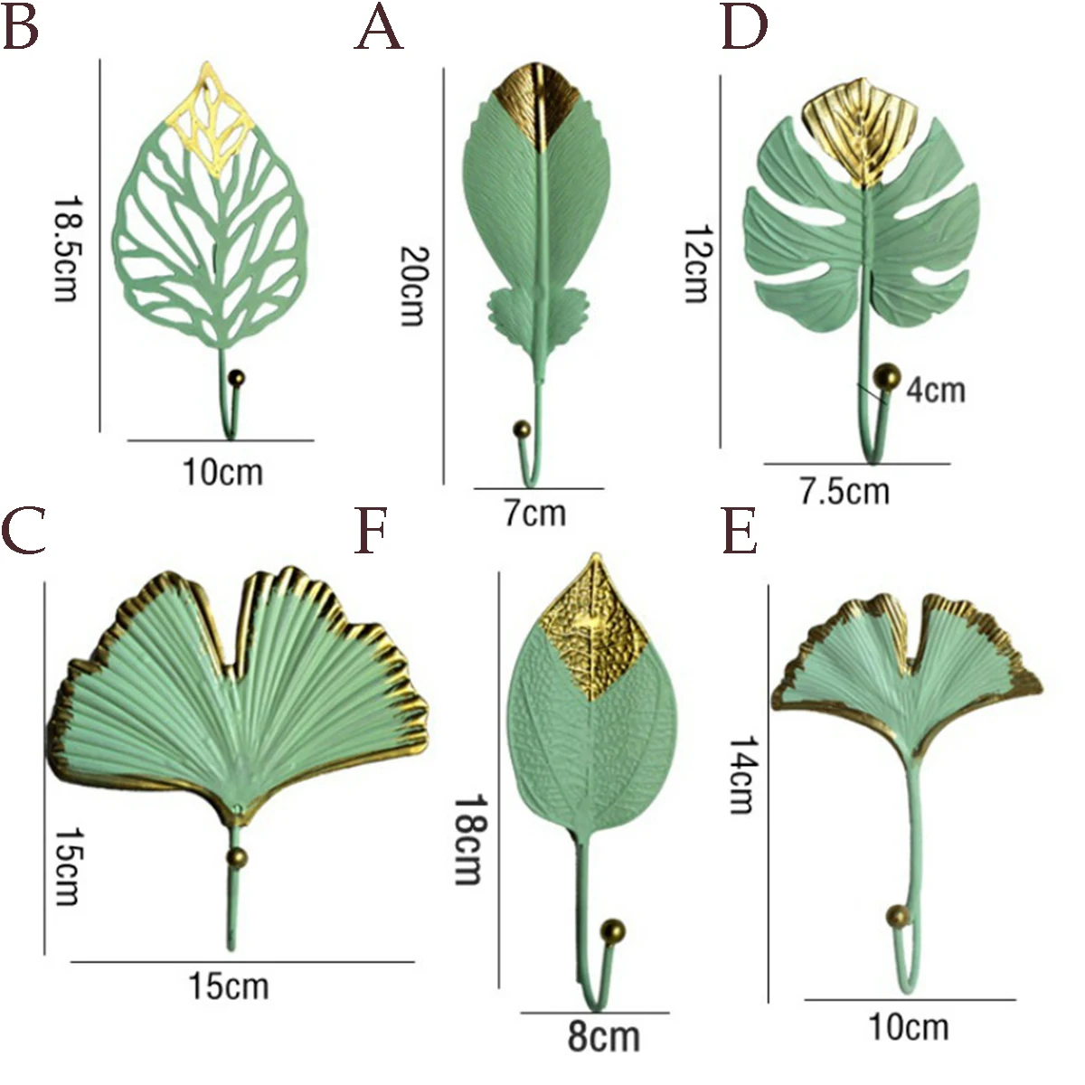 Leaves Shape Wall Hooks For Hanging Clothes Nordic Style Wall Decoration No-punch Storage Rack Key Hanger
Leaves Shape Wall Hooks For Hanging Clothes Nordic Style Wall Decoration No-punch Storage Rack Key Hanger