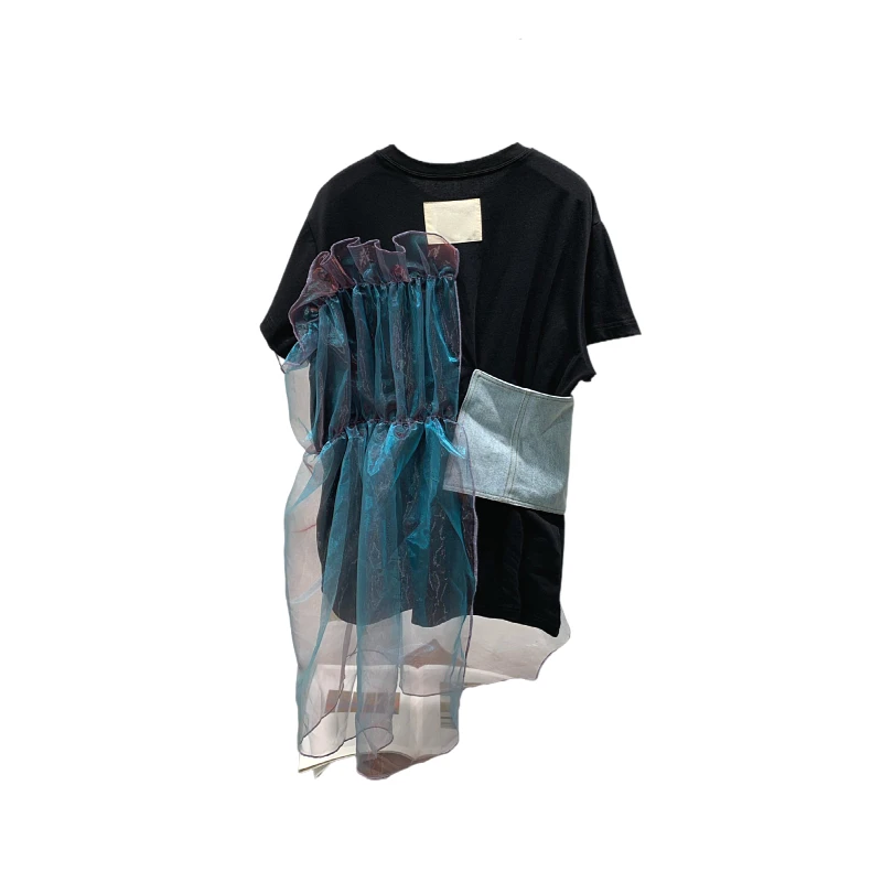 2021 Fahsion Mesh Spliced Designed Woman Tshirts Summer Casual Short Sleeve Tee Women New Simple O-neck Solid Ladies Tops
2021 Fahsion Mesh Spliced Designed Woman Tshirts Summer Casual Short Sleeve Tee Women New Simple O-neck Solid Ladies Tops