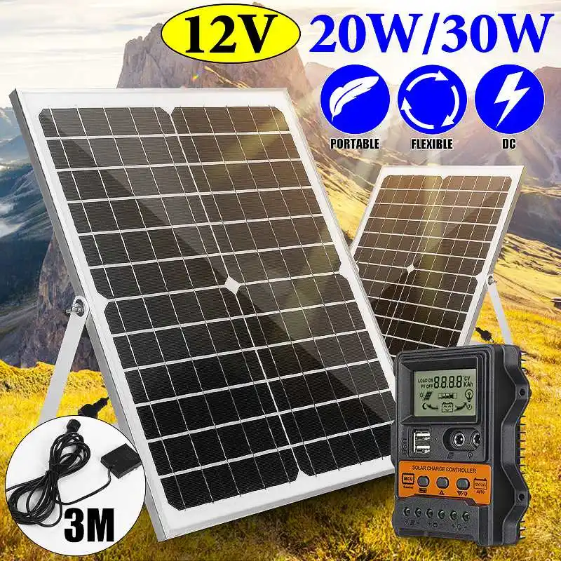 150W Solar Panel Dual 12V USB With 30A Controller Solar Cells Poly Solar Cells for Car Yacht RV Battery Charger Solar Panel Kit
150W Solar Panel Dual 12V USB With 30A Controller Solar Cells Poly Solar Cells for Car Yacht RV Battery Charger Solar Panel Kit