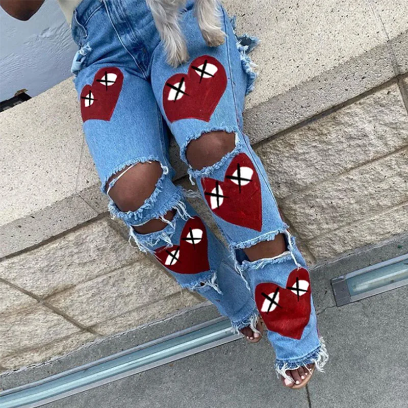 Heart Pant Love Printed Hollow Out Denim Y2k Straight Trousers Women Clothing 2021 Streetwear Fairy Grunge Fashion Capri Pants
Heart Pant Love Printed Hollow Out Denim Y2k Straight Trousers Women Clothing 2021 Streetwear Fairy Grunge Fashion Capri Pants