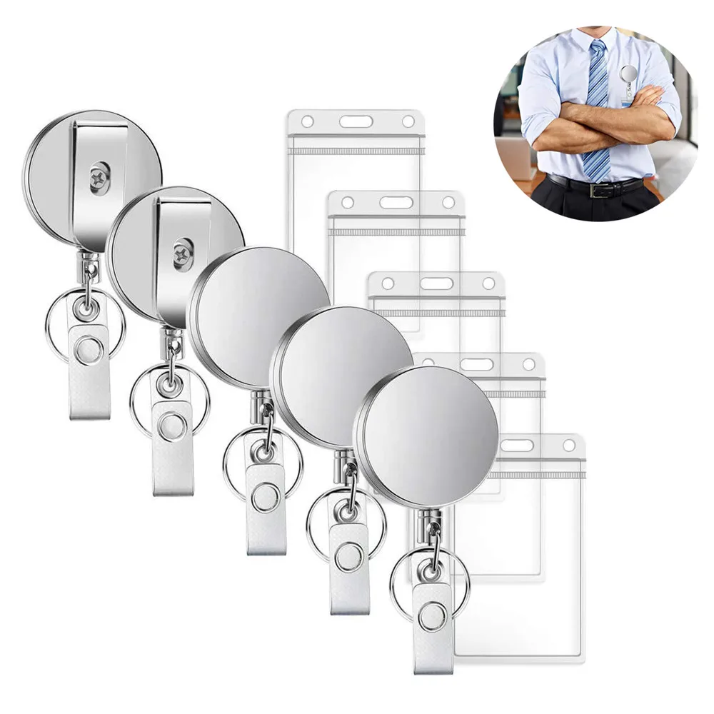 Retractable Pull Key Ring ID Badge Lanyard Name Tag Card Holder Recoil Reel Belt Clip Metal Housing Metal Covers New
Retractable Pull Key Ring ID Badge Lanyard Name Tag Card Holder Recoil Reel Belt Clip Metal Housing Metal Covers New