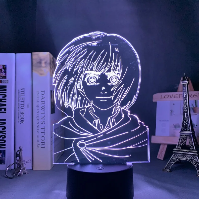 Аниме атака на Титанов 3d лампа Armin Arlert свет для спальни украшение подарок для детей Атака на Титанов светодиодный ночсветильник Armin Arlert
Аниме атака на Титанов 3d лампа Armin Arlert свет для спальни украшение подарок для детей Атака на Титанов светодиодный ночсветильник Armin Arlert