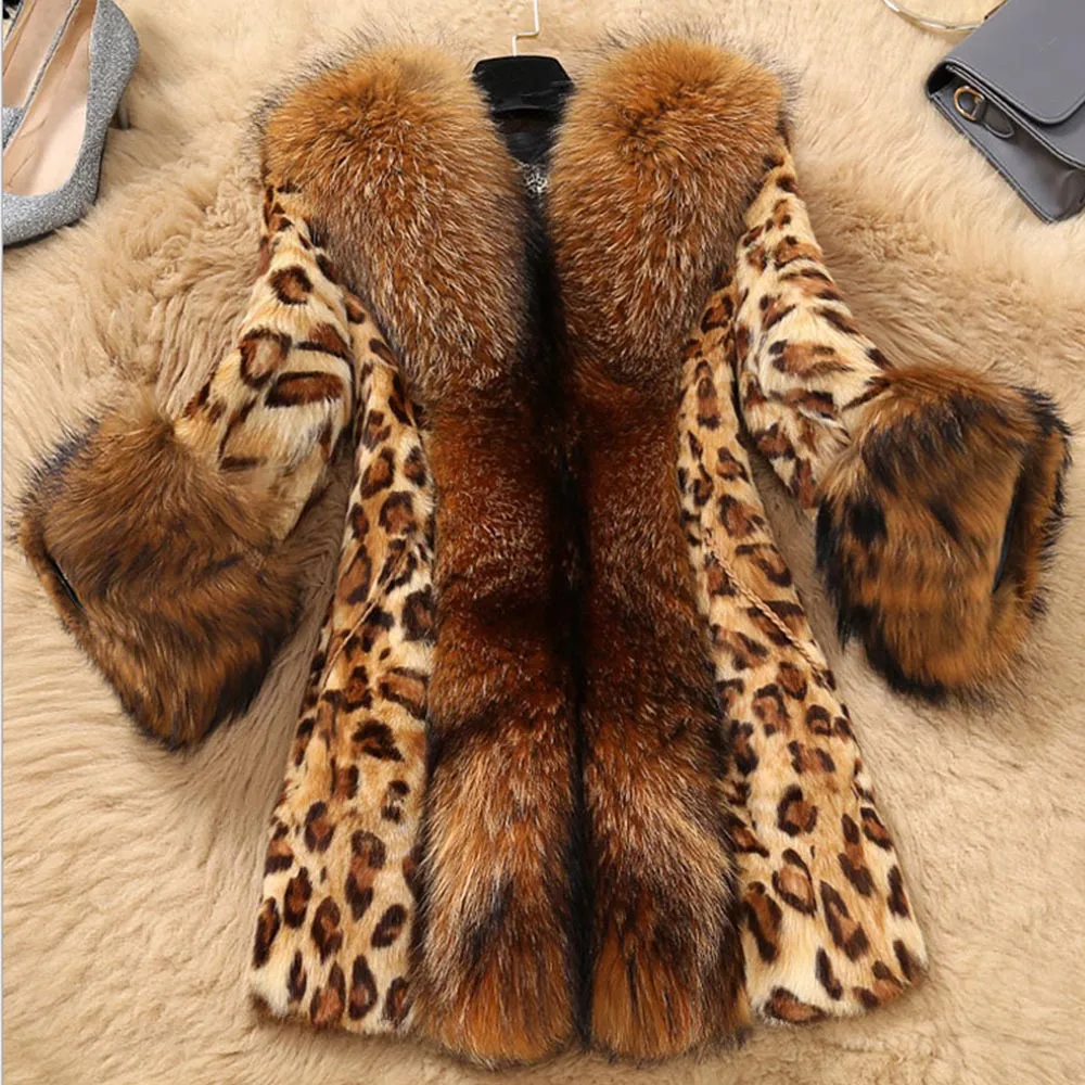 Women Faux Collar Leopard Medium Long Coat Jacket Casual Outwear Women's Coat Hot Sell Drop Shipping L1007
Women Faux Collar Leopard Medium Long Coat Jacket Casual Outwear Women's Coat Hot Sell Drop Shipping L1007