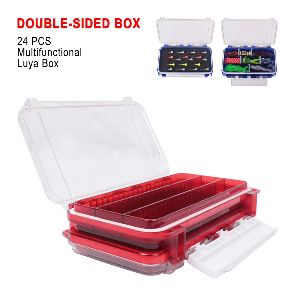 Multifunction Lure Box Double-sided Bait Box Waterproof Fishing Hook Lure Carp Storage Box Container Fishing Accessories
Multifunction Lure Box Double-sided Bait Box Waterproof Fishing Hook Lure Carp Storage Box Container Fishing Accessories