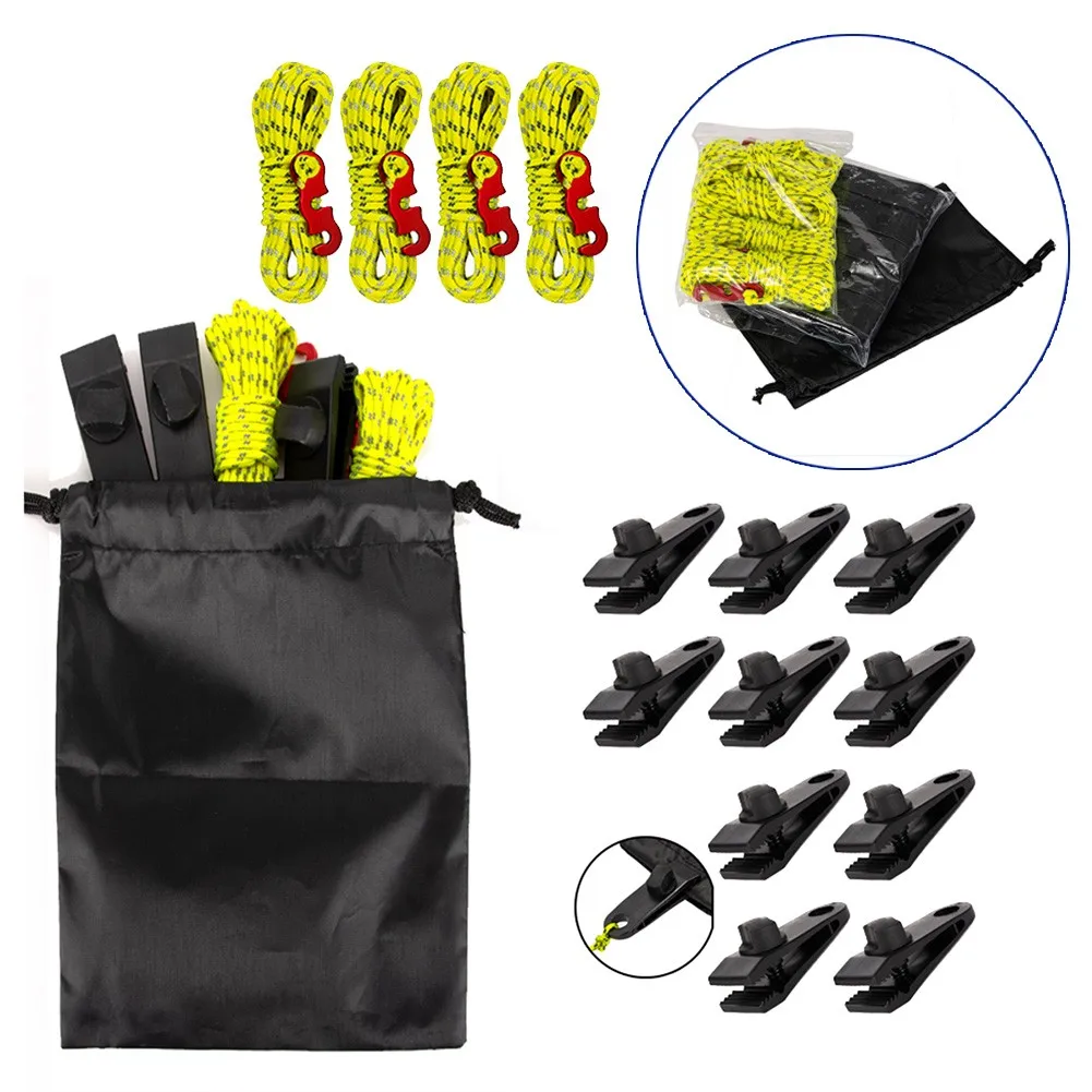 4pcs Multifunctional Tent Rope Set 30cm Durable Rope With Aluminum Adjustment Buckle Bag Outdoor Camping Tools Tent Accessories
4pcs Multifunctional Tent Rope Set 30cm Durable Rope With Aluminum Adjustment Buckle Bag Outdoor Camping Tools Tent Accessories