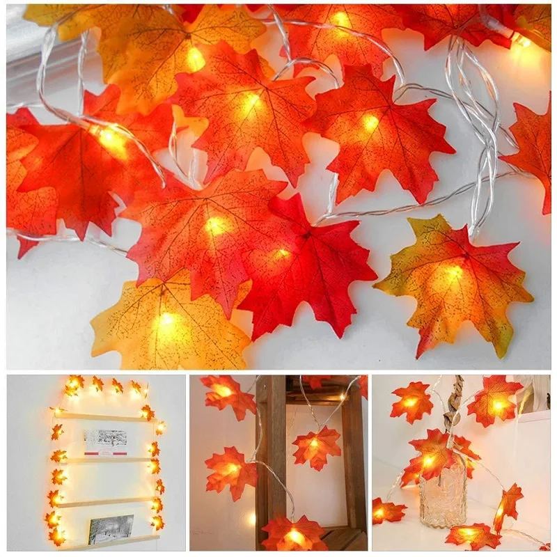 New Year 2022 Maple Leaves Garland Led Fairy Lights for Christmas Decoration Autumn Festive Party DIY Decor LED Christmas Lights
New Year 2022 Maple Leaves Garland Led Fairy Lights for Christmas Decoration Autumn Festive Party DIY Decor LED Christmas Lights