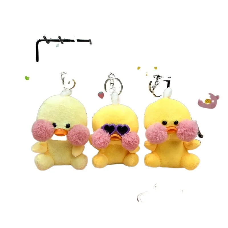 Stylish Creative cartoon Hyaluronic Duck plush Exquisite funny pendant keychain soft Soothing doll christmase good quality gift
Stylish Creative cartoon Hyaluronic Duck plush Exquisite funny pendant keychain soft Soothing doll christmase good quality gift