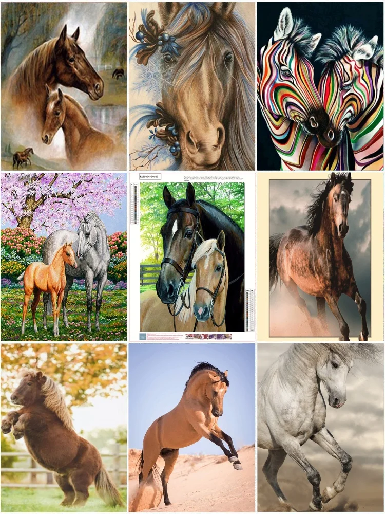 Full Round Diamond Embroidery Anmial Cross Stitch DIY Diamond Painting Horse Diamond Mosaic Rhinestones Home Decor
Full Round Diamond Embroidery Anmial Cross Stitch DIY Diamond Painting Horse Diamond Mosaic Rhinestones Home Decor