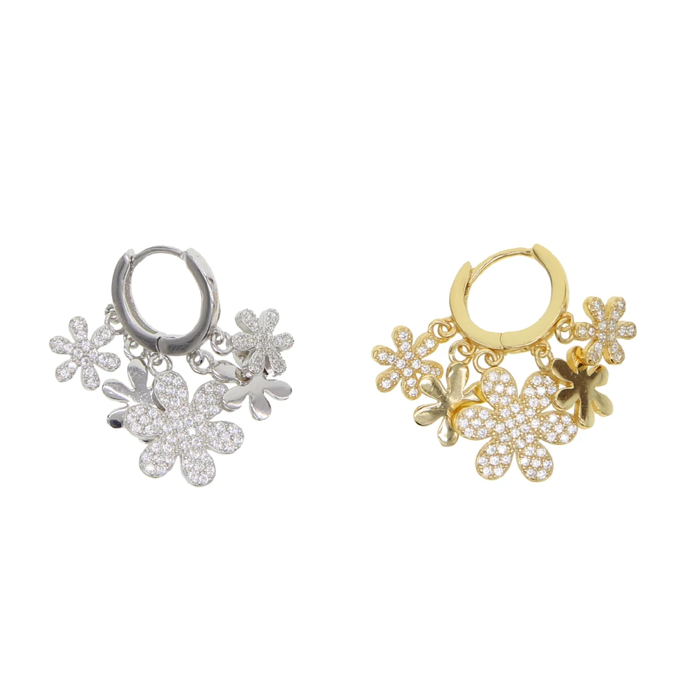 Wholesale round hoop dangle charm earring with cz paved heart flower charm wedding earring for women lady 2021 new styles
Wholesale round hoop dangle charm earring with cz paved heart flower charm wedding earring for women lady 2021 new styles