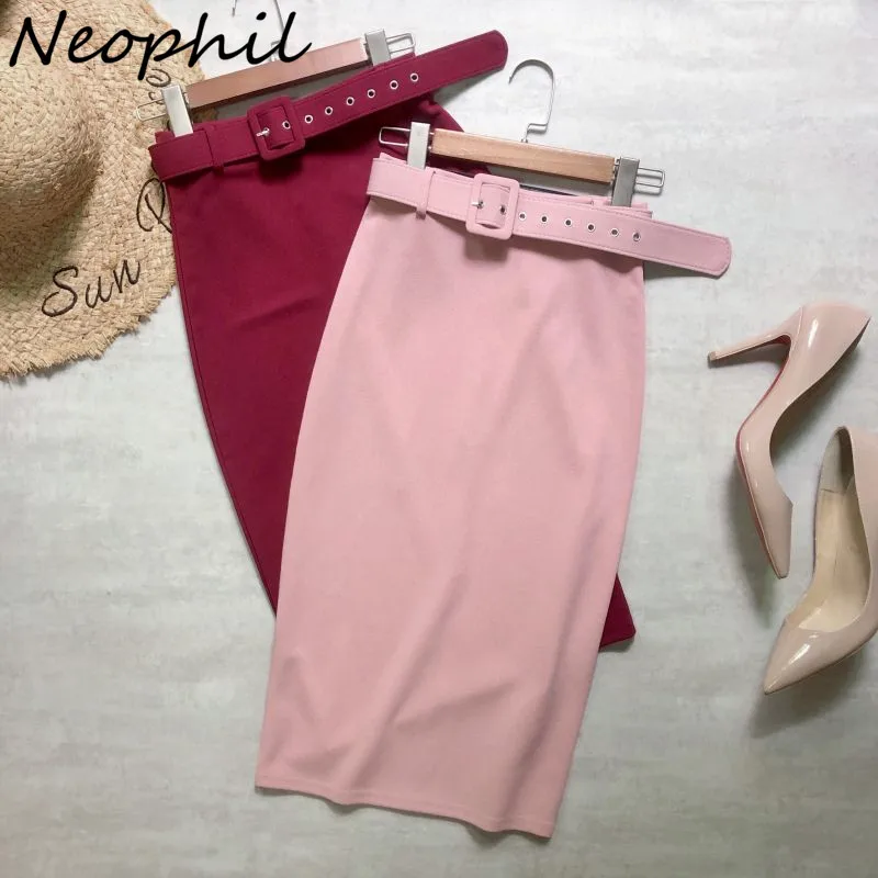 Neophil 2021 Summer Ladies Chiffon Pencil Midi Skirts Sashes High Waist Stretch Slim Solid Elegant Office Work Wear Saias S21401
Neophil 2021 Summer Ladies Chiffon Pencil Midi Skirts Sashes High Waist Stretch Slim Solid Elegant Office Work Wear Saias S21401