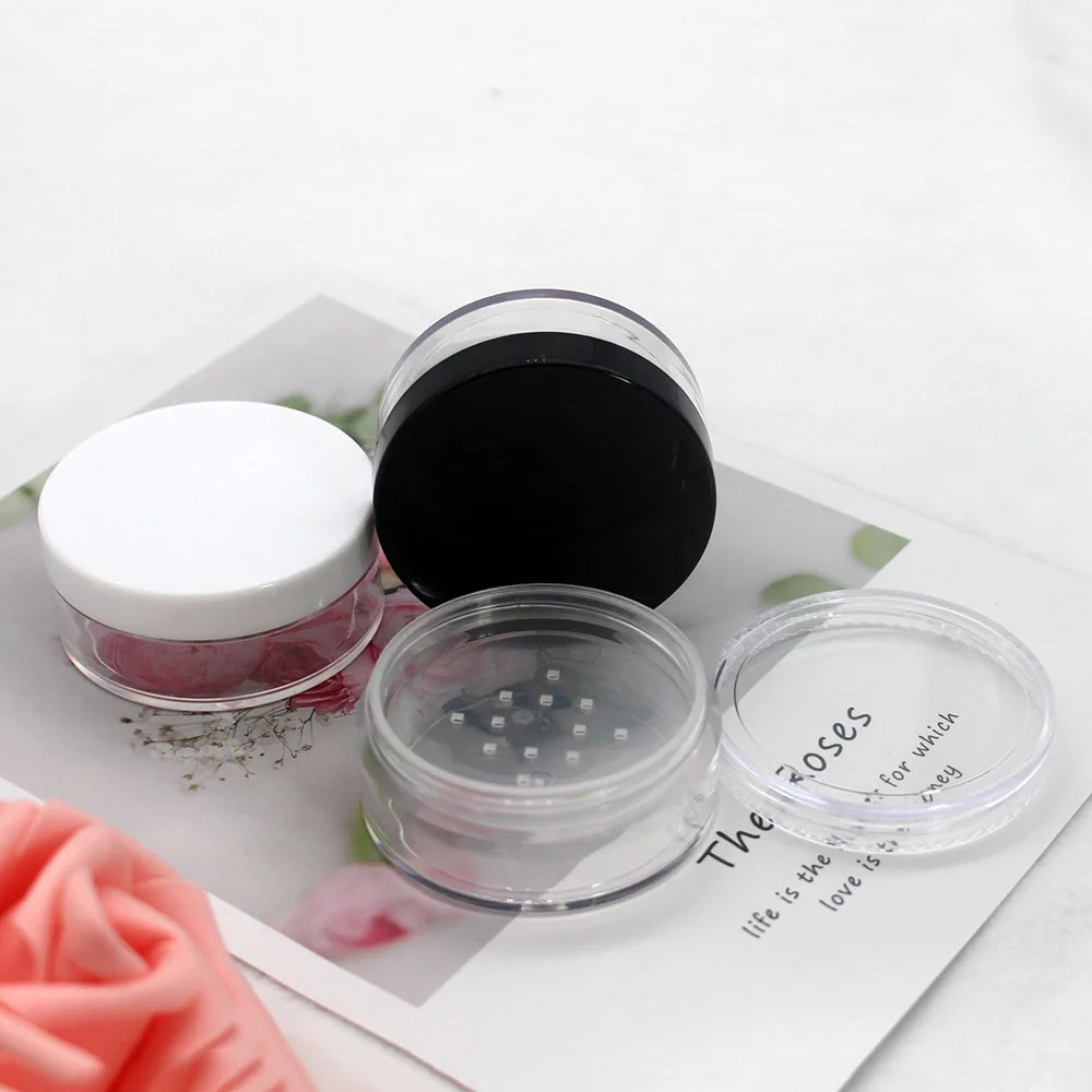 6pcs 17g Transparent Plastic Loose Powder Empty Jar Cosmetic Setting Powder Packaging Container with Inner Sieve
6pcs 17g Transparent Plastic Loose Powder Empty Jar Cosmetic Setting Powder Packaging Container with Inner Sieve
