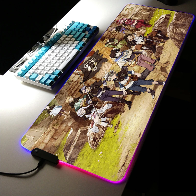 Anime Black Clover RGB LED Light Gaming Accessories 40*90cm Large Mouse Pad XXL Room Carpets Rugs Keyboard Desk Mat for Game LOL
Anime Black Clover RGB LED Light Gaming Accessories 40*90cm Large Mouse Pad XXL Room Carpets Rugs Keyboard Desk Mat for Game LOL