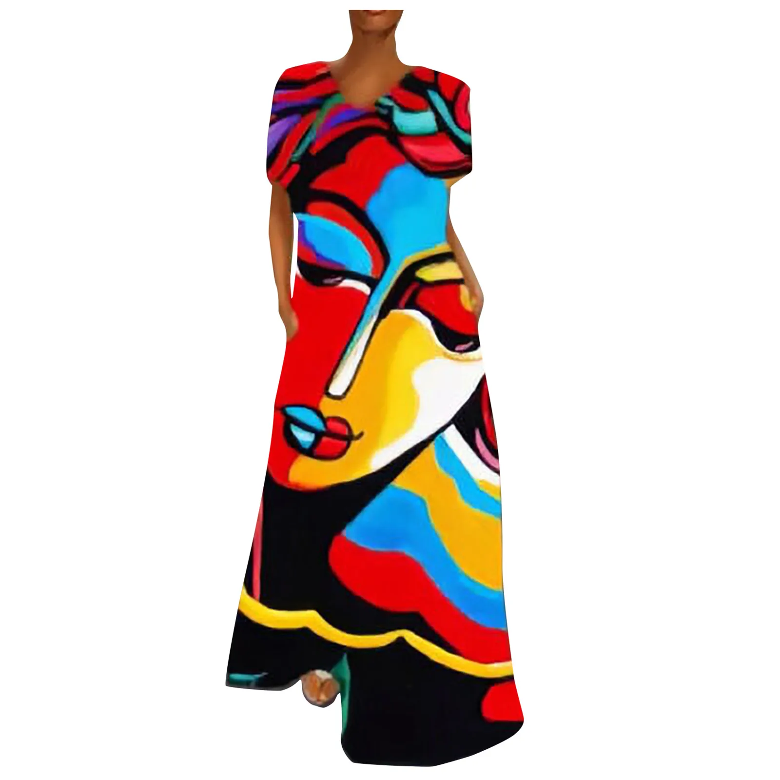 Dresses For Women 2021 Women Fashion Print Casual Short Sleeve O-neck Loose Ankle-length Dresses Traf Summer Dress 2021 robe
Dresses For Women 2021 Women Fashion Print Casual Short Sleeve O-neck Loose Ankle-length Dresses Traf Summer Dress 2021 robe