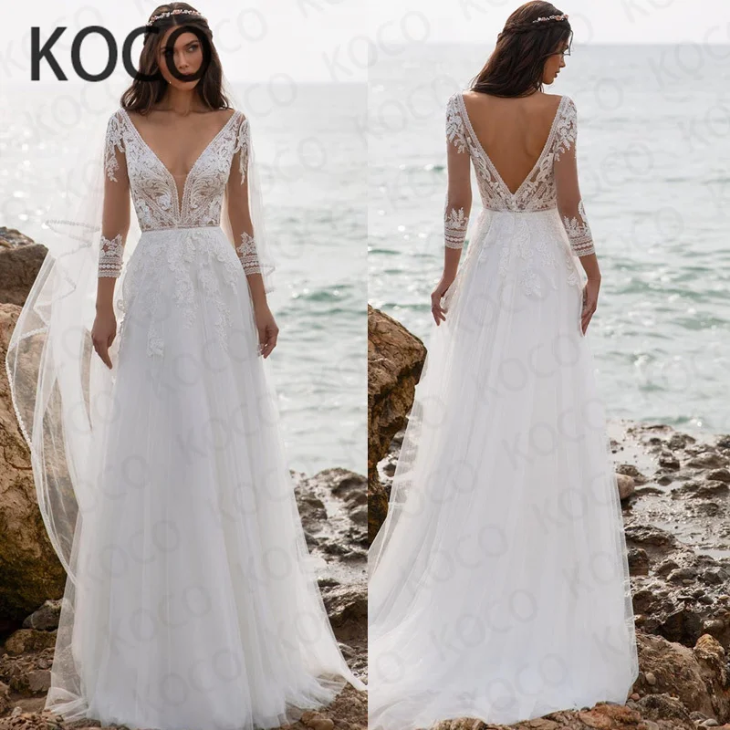 MACDUGAL Wedding Dresses 2021 Simple Floral Lace Beach Party Bride Gowns V Neck Elegant Long Vestido De Novia Civil Women Skirt
MACDUGAL Wedding Dresses 2021 Simple Floral Lace Beach Party Bride Gowns V Neck Elegant Long Vestido De Novia Civil Women Skirt