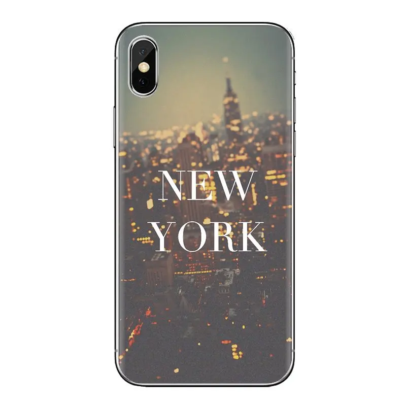 Мягкий прозрачный чехол для LG Spirit Motorola Moto X4 E4 E5 G5 G5S G6 Z Z2 Z3 G2 G3 C Play Plus Mini I Love New York City