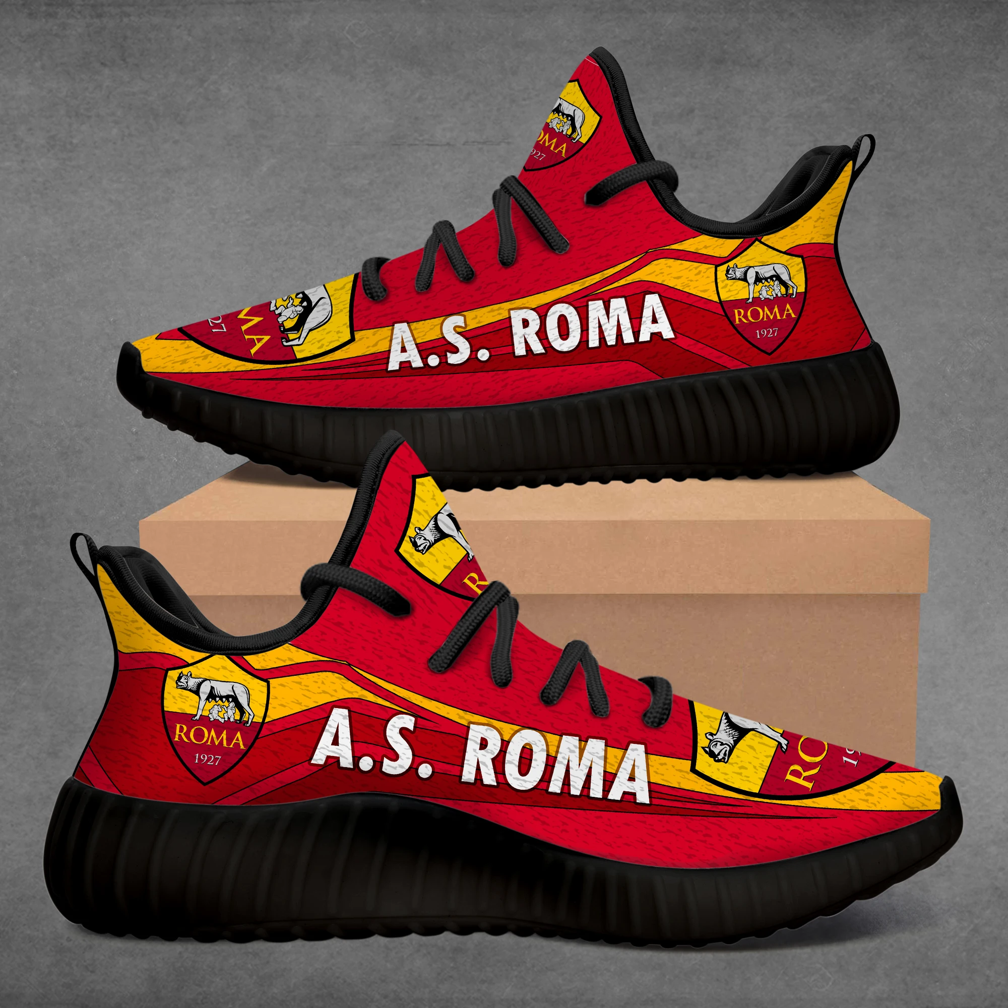Custom 350 A.S.-Roma High Quality Running Shoes Breathable Athletic Sport Shoes Designer Comfortable Soft Jogging Sneakers
Custom 350 A.S.-Roma High Quality Running Shoes Breathable Athletic Sport Shoes Designer Comfortable Soft Jogging Sneakers