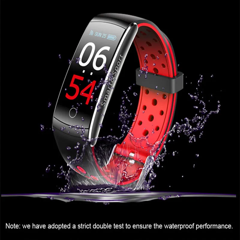 Фитнес-браслет Q8S водонепроницаемый с пульсометром Bluetooth для Android IOS | Электроника