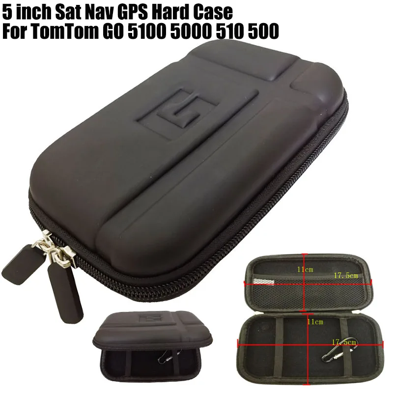 

5 inch GPS Hard Carrying Case Cover Sat Nav Car Waterproof GPS Navigator Protective Holder For TomTom GO 5100 5000 510 500