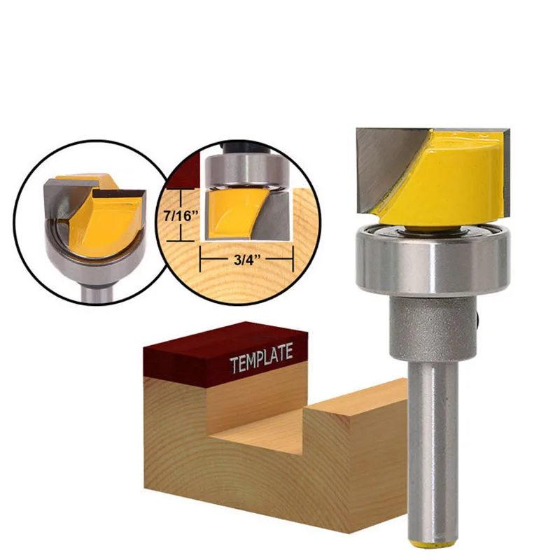 1PC 1/4" 6.35MM Shank Milling Cutter Wood Carving Hinge Mortise/Template Router Bit 3/4"W X 7/16"H Tenon Cutter for Woodworking 
1PC 1/4" 6.35MM Shank Milling Cutter Wood Carving Hinge Mortise/Template Router Bit 3/4"W X 7/16"H Tenon Cutter for Woodworking