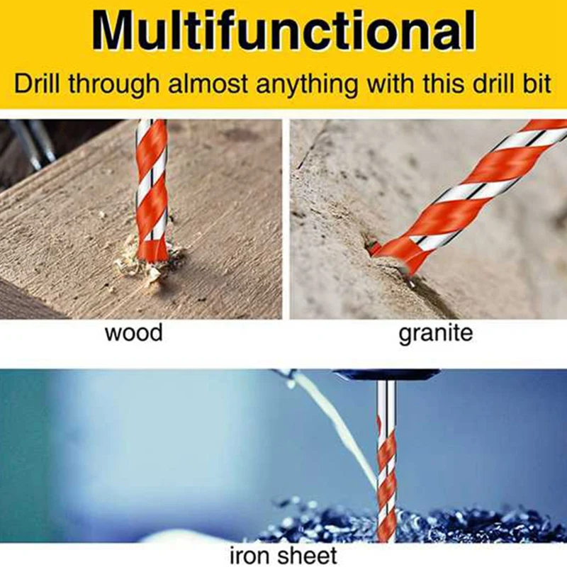 Carbide Drill Bit Set Center Drill Bit, Used for DIY Gl, Woodworking, Ceramic Tile, Masonry Metal Drilling Tools
Carbide Drill Bit Set Center Drill Bit, Used for DIY Gl, Woodworking, Ceramic Tile, Masonry Metal Drilling Tools