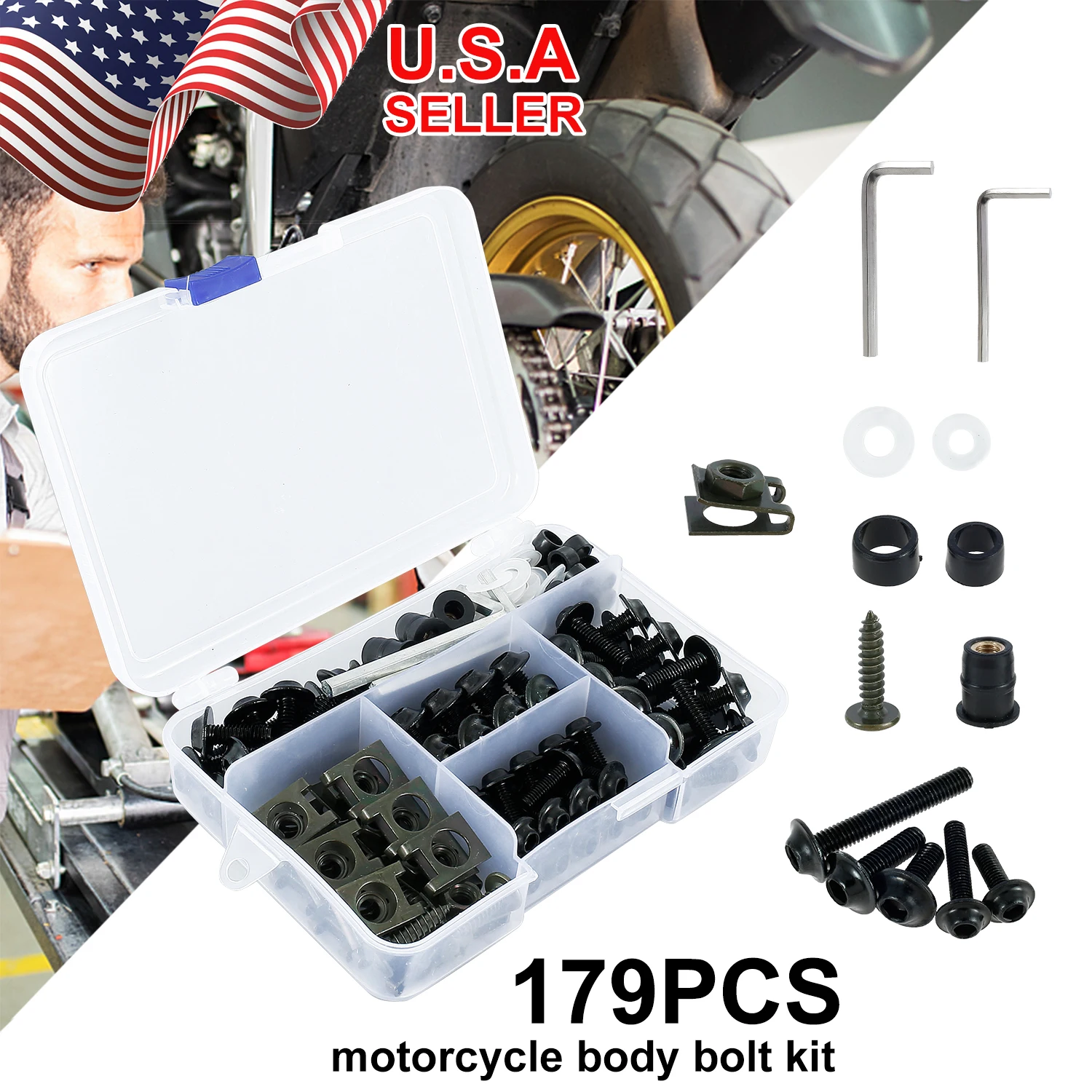 Universal Motorcycle Fairing Screws Fastener Clips Body Spring Bolts Kit For Kawasaki Ninja ZX6R 7R ZX9R ZX12R ZX14
Universal Motorcycle Fairing Screws Fastener Clips Body Spring Bolts Kit For Kawasaki Ninja ZX6R 7R ZX9R ZX12R ZX14