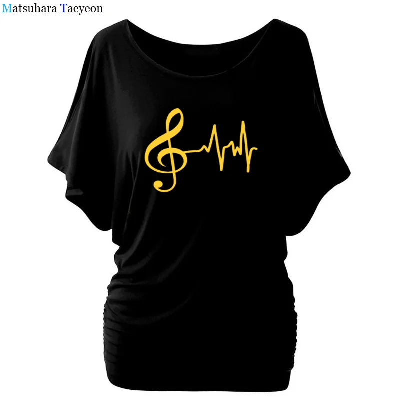 Fashion Summer Tops T Shirt New Music Heartbeat Print Tshirt Graphic Tee Women T-shirt Music Lover Batwing Sleeve T-shirts
Fashion Summer Tops T Shirt New Music Heartbeat Print Tshirt Graphic Tee Women T-shirt Music Lover Batwing Sleeve T-shirts