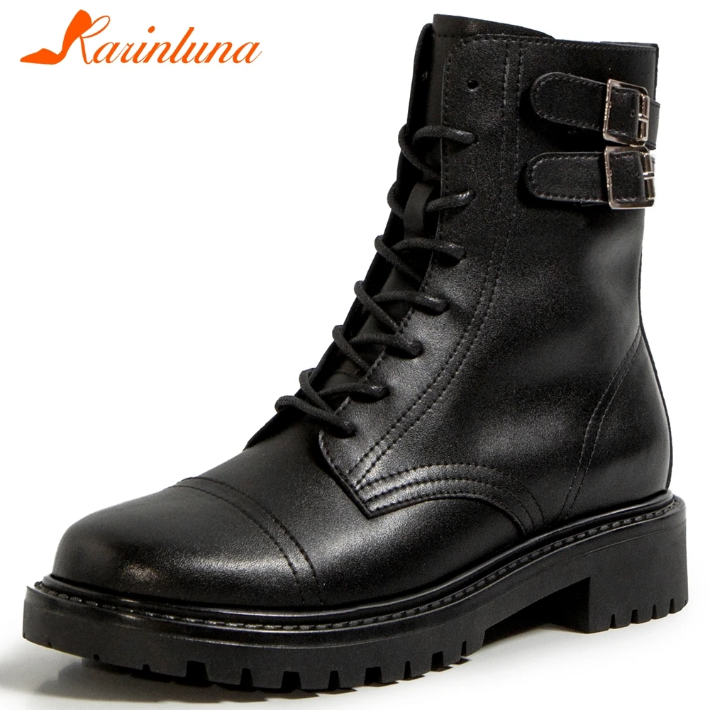 Женские мотоциклетные ботинки KARINLUNA, с круглым носком, на массивном каблуке, с перекрестной шнуровкой и пряжкой, на молнии, ботильоны
Женские мотоциклетные ботинки KARINLUNA, с круглым носком, на массивном каблуке, с перекрестной шнуровкой и пряжкой, на молнии, ботильоны