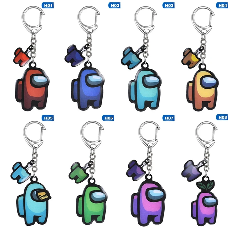 1PCS Hot Games Among Us Stainless Steel Keychain Colourful Gift Keychains for Keys Decoration Accessories
1PCS Hot Games Among Us Stainless Steel Keychain Colourful Gift Keychains for Keys Decoration Accessories