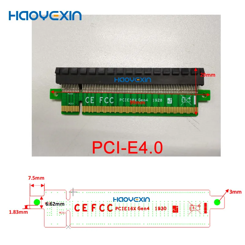 Высокоскоростной Райзер HYX PCI-E 4 0 16x PCI-E16X 164PIN Video адаптер карты High Del Male to Female Riser