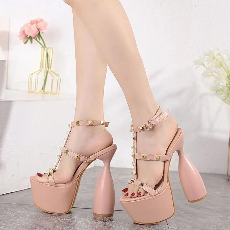 Босоножки женские на высоком каблуке, брендовые роскошные дизайнерские сандалии с открытым носком, на платформе, с заклепками, ремешками, п...
Босоножки женские на высоком каблуке, брендовые роскошные дизайнерские сандалии с открытым носком, на платформе, с заклепками, ремешками, п...