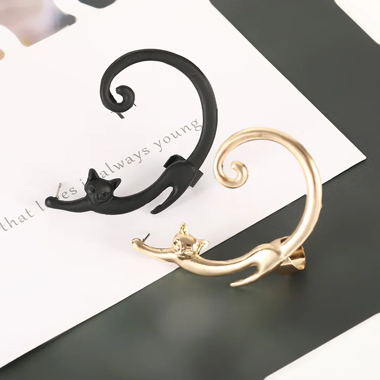 Cute Cat Animal Clip on Earrings Women Girls Trendy Three-Dimensional Ear Bone Ear Hook Statement Earring Fashion Jewelry Gifts
Cute Cat Animal Clip on Earrings Women Girls Trendy Three-Dimensional Ear Bone Ear Hook Statement Earring Fashion Jewelry Gifts