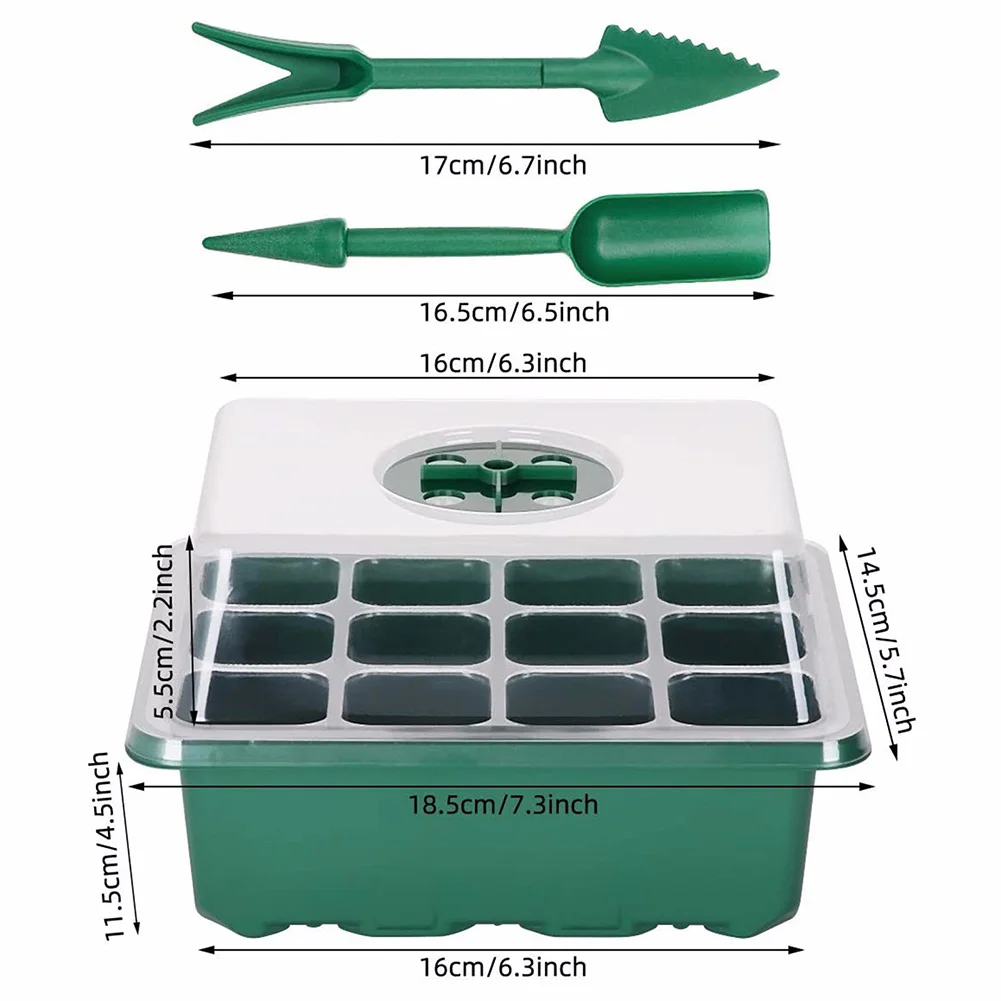 10pcs Seedling Starter Germination Nursery Box 12 Hole Plant Seed Grows Propagation Tray Family Gardening Yard Accessories
10pcs Seedling Starter Germination Nursery Box 12 Hole Plant Seed Grows Propagation Tray Family Gardening Yard Accessories