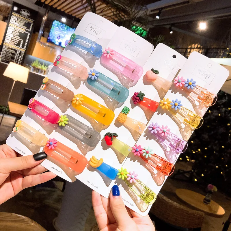 5Pcs/Set Fruit Hairpins Sequin Shiny Colorful Hair Clips for Girls Headwear Baby Princess Hair Accessories Hairgrips Barretts
5Pcs/Set Fruit Hairpins Sequin Shiny Colorful Hair Clips for Girls Headwear Baby Princess Hair Accessories Hairgrips Barretts